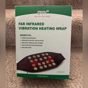 UTK Far Infrared Vibration Heating Wrap Belt Pad Massage Jade H23Y1